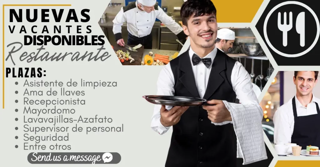 Únete al equipo culinario: empleo en RESTAURANTES. 🍽️